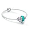 Bracelete estilo Pandora Rígido Sakura - SCB822