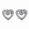 Brincos PANDORA Coração Romântico - 297099CZ