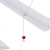 Colar Coração Vermelho Amoroso estilo Pandora - SCN424