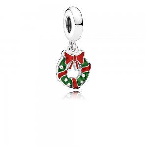 Pingente PANDORA Guirlanda de Natal - 796362ENMX