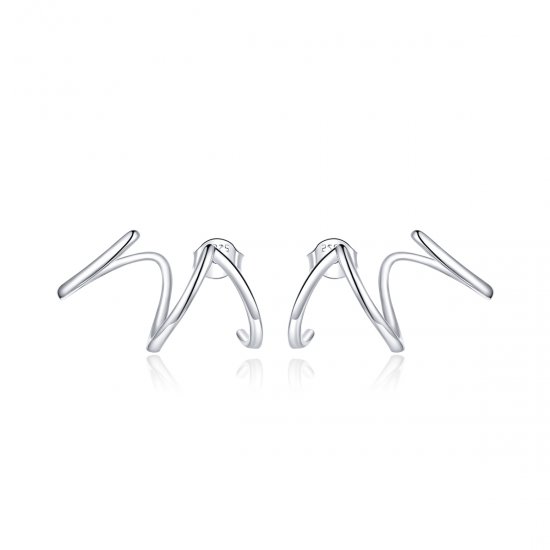 Brincos Petit Linha Simples estilo Pandora - SCE986  Clique na imagem para fechar