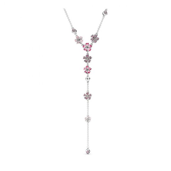 Colar Flor de Flor de Pêssego Pandora - 398074NCCMX  Clique na imagem para fechar