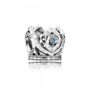 Charm berloques Pandora de prata Disney, Coroa de Elsa Charm berloques Pandora de prata Disney, Coroa de Elsa