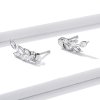 Brincos Petit Espigas de trigo brilhantes estilo Pandora - BSE415