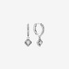 Argolas Square Sparkle Pandora - 298503C01 Argolas Square Sparkle Pandora - 298503C01