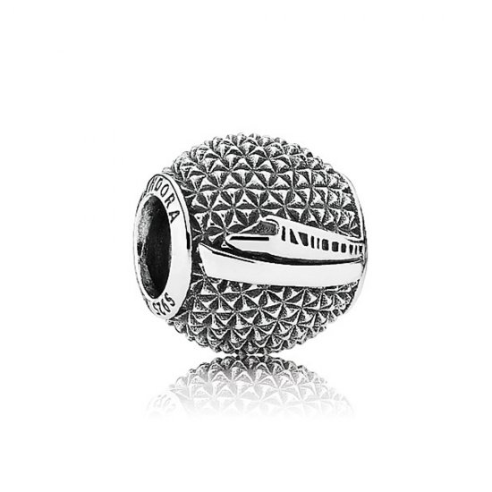 Charm berloques Pandora de prata Nave espacial Terra  Clique na imagem para fechar