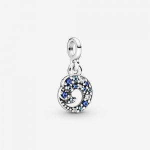 Charm Pendente Minha Onda do Mar Azul Pandora - 799010C01 Charm Pendente Minha Onda do Mar Azul Pandora - 799010C01