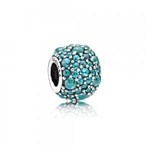 Charm PANDORA Gotas de Orvalho Verde-Mar - 791755MCZ