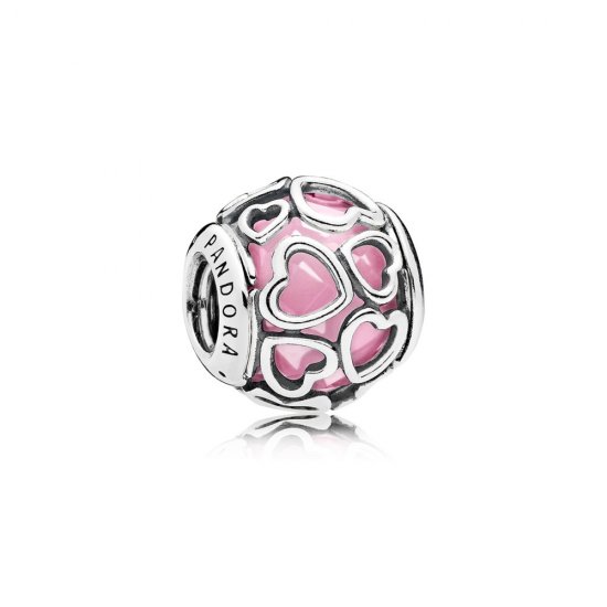 Charm berloques PANDORA Rodeado De Amor Rosa  Clique na imagem para fechar