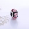 Charm berloques Pandora de prata Flor rosa