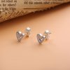 Brincos Sparkling Freehand Heart Pandora - 298685C01