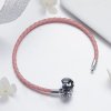 Bracelete Couro Emoção feminina estilo Pandora - SCB114