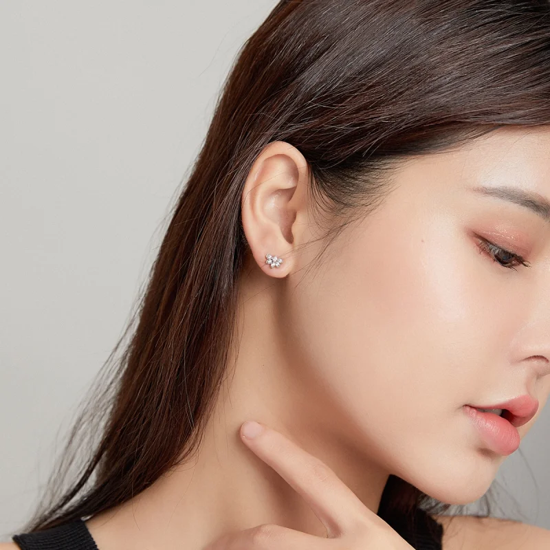 (imagem para) Pandora Style Blossoms On Moshang Ear clip - BSE476 - Visualizar 6