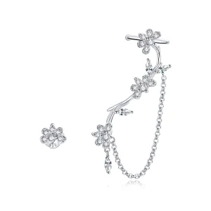 (imagem para) Pandora Style Blossoms On Moshang Ear clip - BSE476