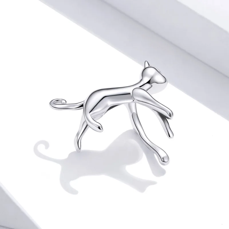(imagem para) Pandora Style Cute Kitten Ear clip - SCE967 - Visualizar 3