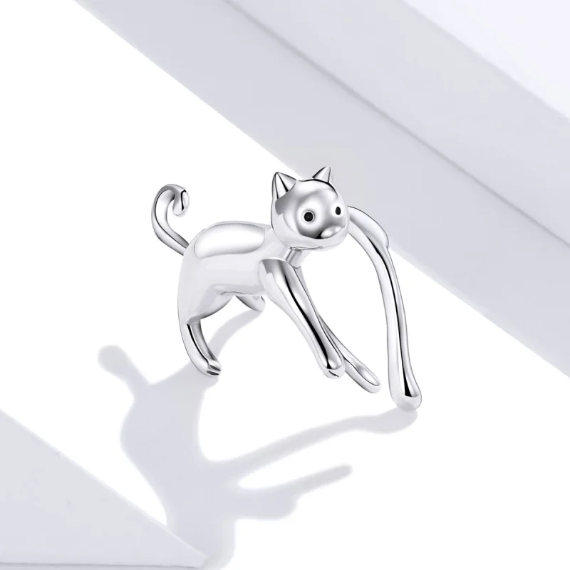 (imagem para) Pandora Style Cute Kitten Ear clip - SCE967 - Visualizar 4