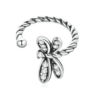 (imagem para) Pandora Style Delicate Dragonfly Ear clip - SCE1295