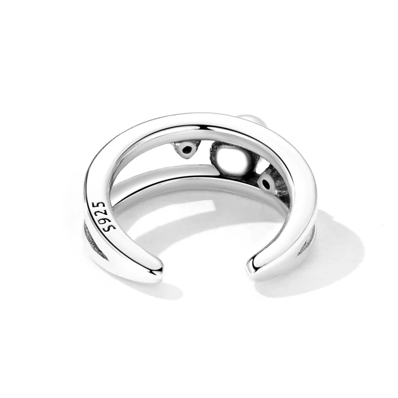 (imagem para) Pandora Style Exquisite Shell Pearl Double Layer Ear clip - SCE1431 - Visualizar 4