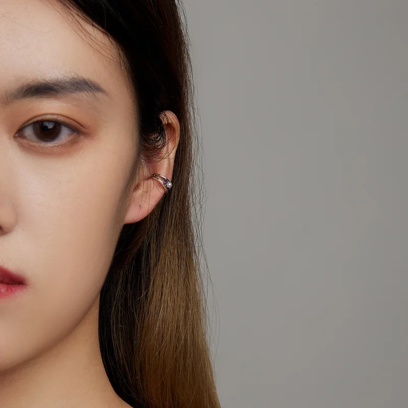 (imagem para) Pandora Style Exquisite Shell Pearl Double Layer Ear clip - SCE1431 - Visualizar 6