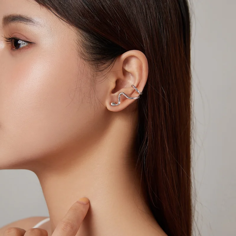 (imagem para) Pandora Style Mystic Snake Ear clip - BSE510 - Visualizar 8