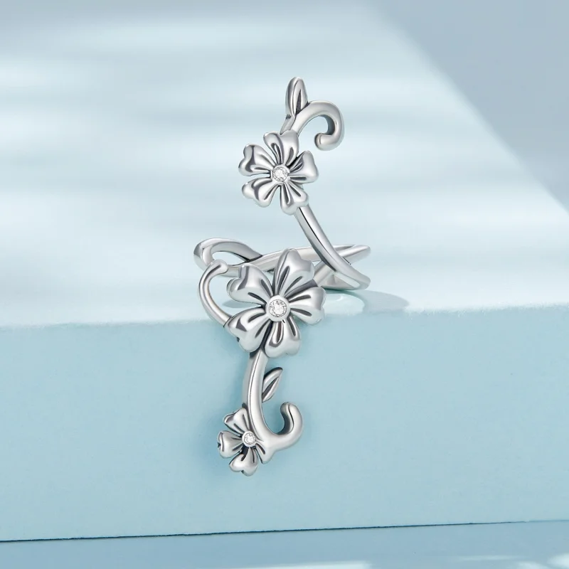 (imagem para) Pandora Style Pattern Ear clip - SCE1512 - Visualizar 2