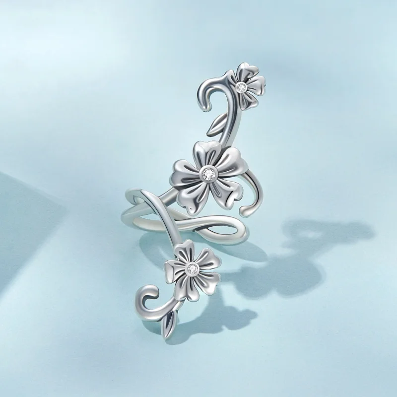 (imagem para) Pandora Style Pattern Ear clip - SCE1512 - Visualizar 3