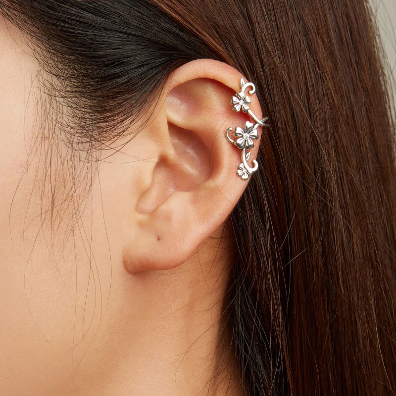 (imagem para) Pandora Style Pattern Ear clip - SCE1512 - Visualizar 5