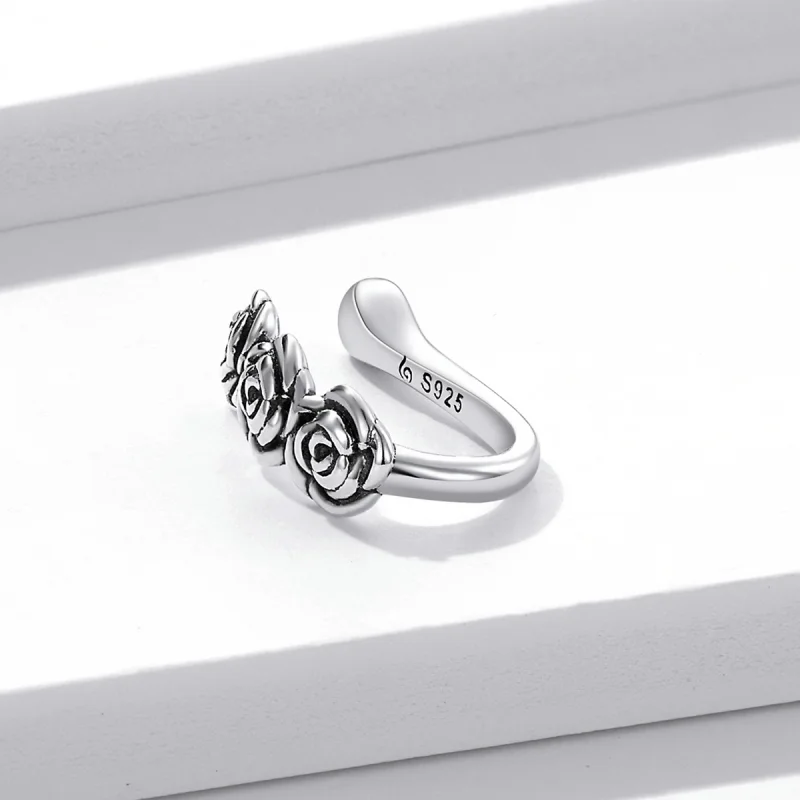 (imagem para) Pandora Style Retro Rose Ear clip - BSE582 - Visualizar 2