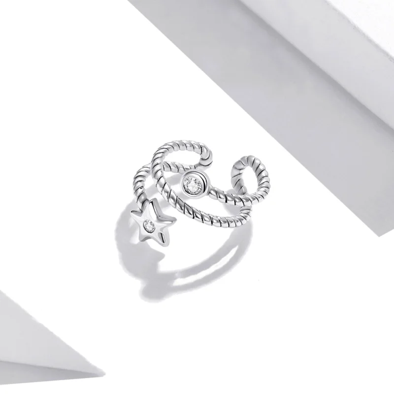 (imagem para) Pandora Style Star Ear clip - SCE1135 - Visualizar 2