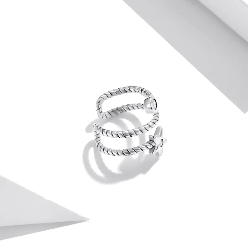 (imagem para) Pandora Style Star Ear clip - SCE1135 - Visualizar 4