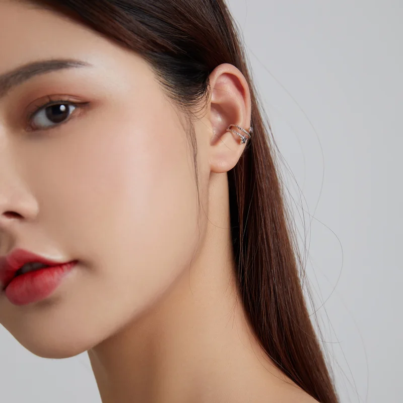 (imagem para) Pandora Style Star Ear clip - SCE1135 - Visualizar 7