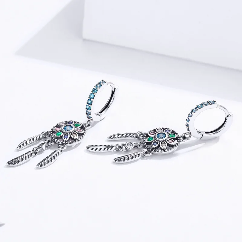 (imagem para) Brinco Apanhador de Sonhos estilo Pandora - SCE713 - Visualizar 4