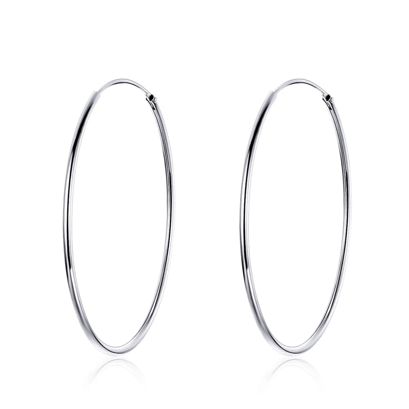 (imagem para) Brinco Argolas Argola grande estilo Pandora - SCE598