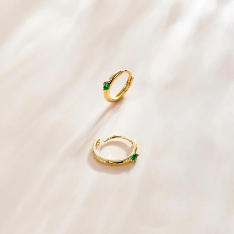 (imagem para) Brinco Argolas Bola estilo Pandora - SCE1050-GN - Visualizar 3