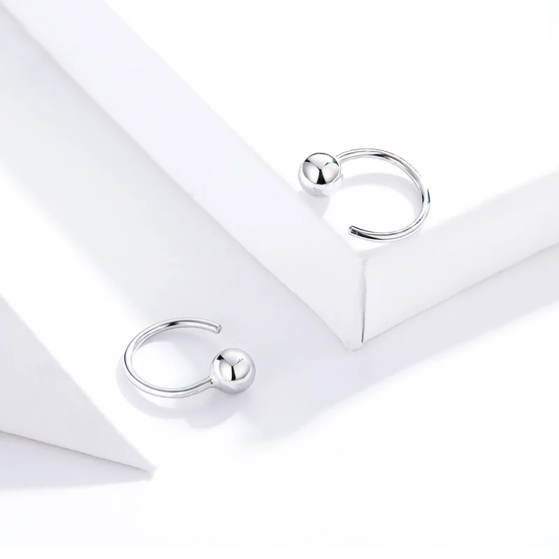 (imagem para) Brinco Argolas Bola pequena estilo Pandora - SCE782-A - Visualizar 2