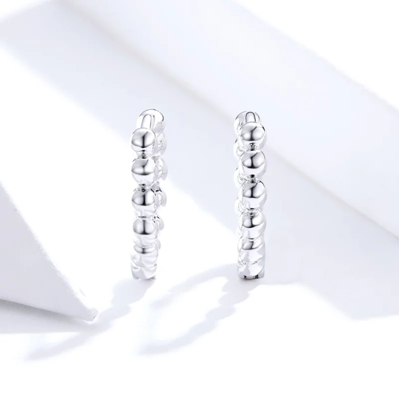 (imagem para) Brinco Argolas Bola pequena estilo Pandora - SCE807-A - Visualizar 2