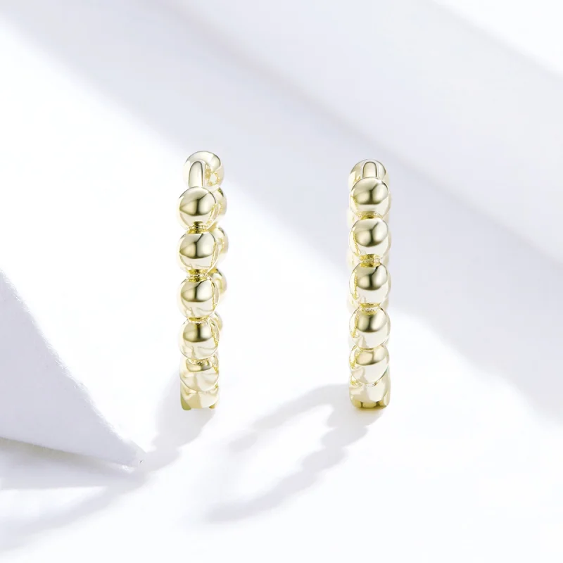 (imagem para) Brinco Argolas Bola pequena estilo Pandora - SCE807-B - Visualizar 2