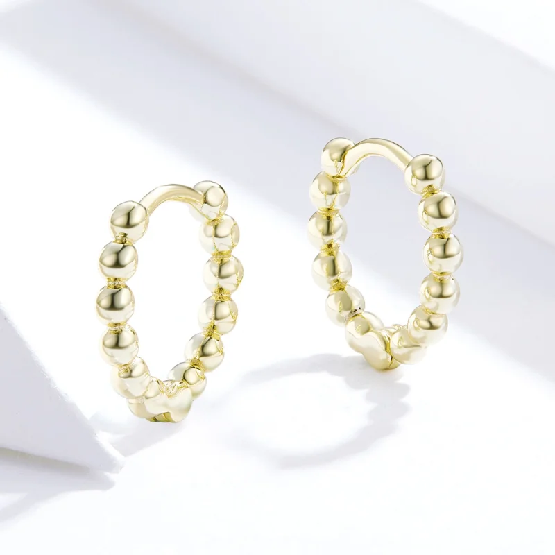 (imagem para) Brinco Argolas Bola pequena estilo Pandora - SCE807-B - Visualizar 3