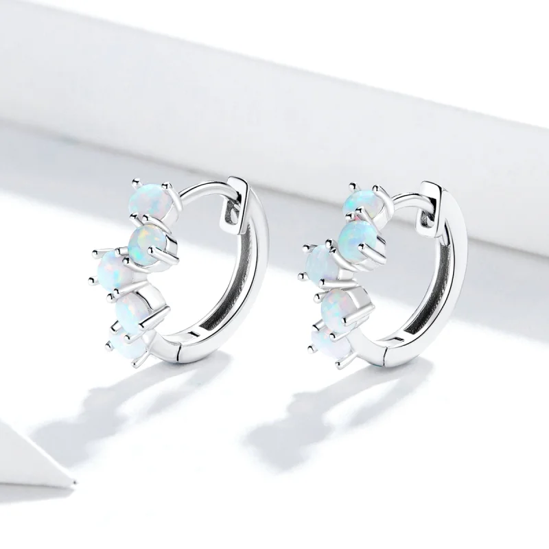 (imagem para) Brinco Argolas Bolhas de sonho estilo Pandora - SCE941 - Visualizar 3