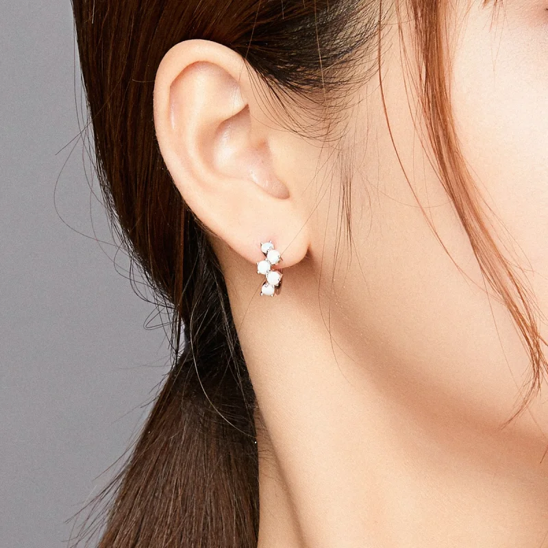 (imagem para) Brinco Argolas Bolhas de sonho estilo Pandora - SCE941 - Visualizar 7