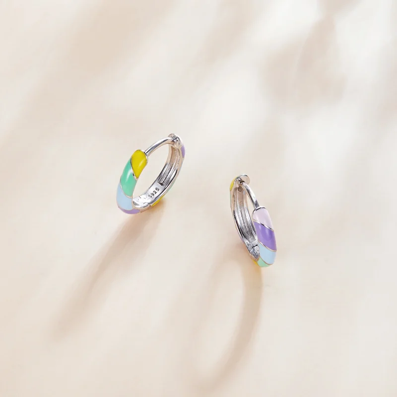 (imagem para) Brinco Argolas Deslumbrar estilo Pandora - SCE1085 - Visualizar 3