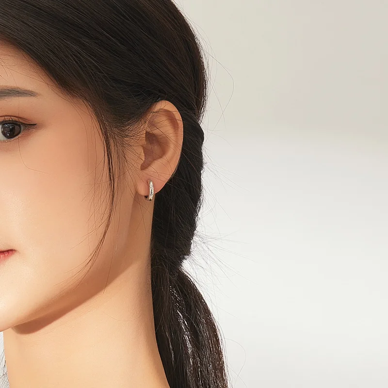 (imagem para) Brinco Argolas Estrelas Antialérgicas estilo Pandora - SCE873 - Visualizar 5