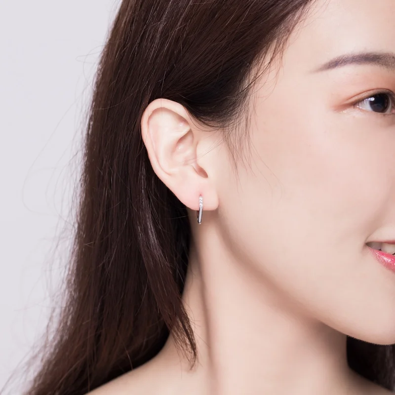 (imagem para) Brinco Argolas Geometria estilo Pandora - BSE162 - Visualizar 7