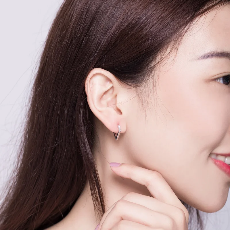 (imagem para) Brinco Argolas Geometria estilo Pandora - BSE162 - Visualizar 8