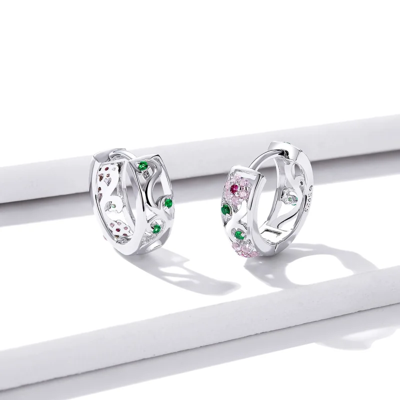 (imagem para) Brinco Argolas Jardim Secreto estilo Pandora - BSE403 - Visualizar 4