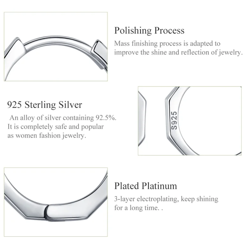 (imagem para) Brinco Argolas Linha Simples estilo Pandora - SCE622 - Visualizar 4
