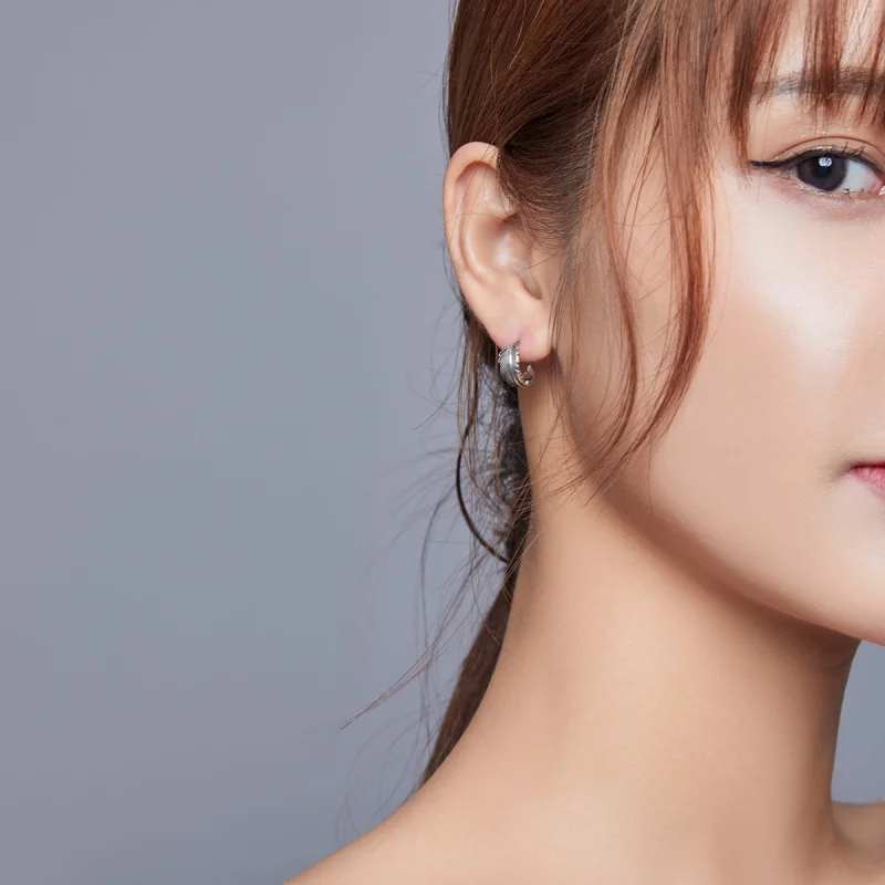 (imagem para) Brinco Argolas Pluma life Pandora - SCE923 - Visualizar 7