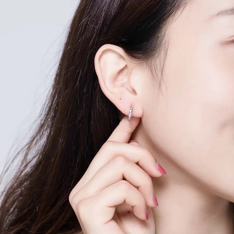 (imagem para) Brinco Argolas Simples estilo Pandora - BSE101 - Visualizar 6