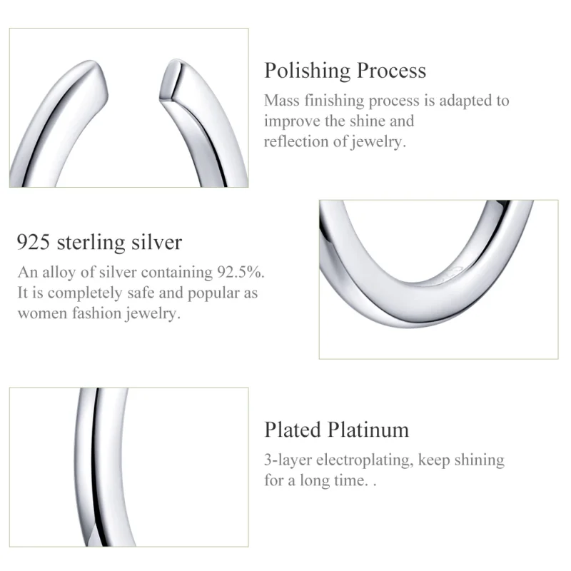 (imagem para) Brinco Argolas Simples estilo Pandora - SCE647 - Visualizar 3