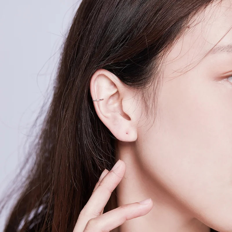 (imagem para) Brinco Argolas Simples estilo Pandora - SCE647 - Visualizar 5